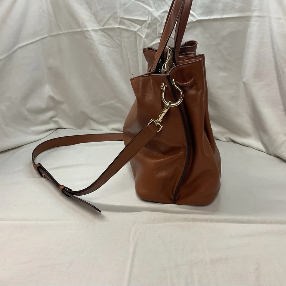 Cole Haan Grand Ambition Women's Brown Leather Handbag Sinch Top Shoulder Strap - Picture 2 of 12